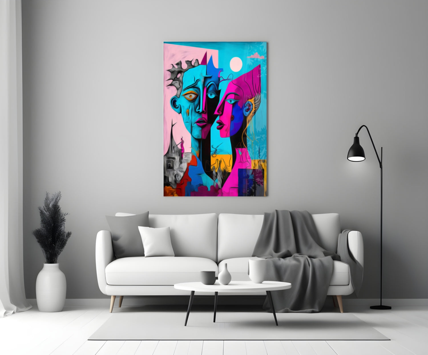 Intimacy Glass Wall Art  || Designer Collection | Insigne Art Design.