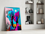 Intimacy glass print enhancing a study with cinematic mood