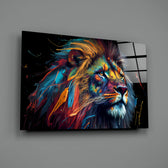 Vibrant-animal panel bringing kinetic majesty to a contemporary office