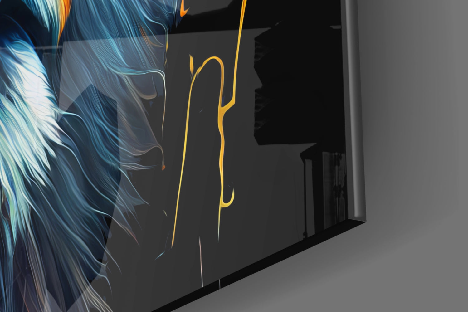 Nobility of the Lion Glass Wall Art  || Designer Collection | Insigne Art Design.