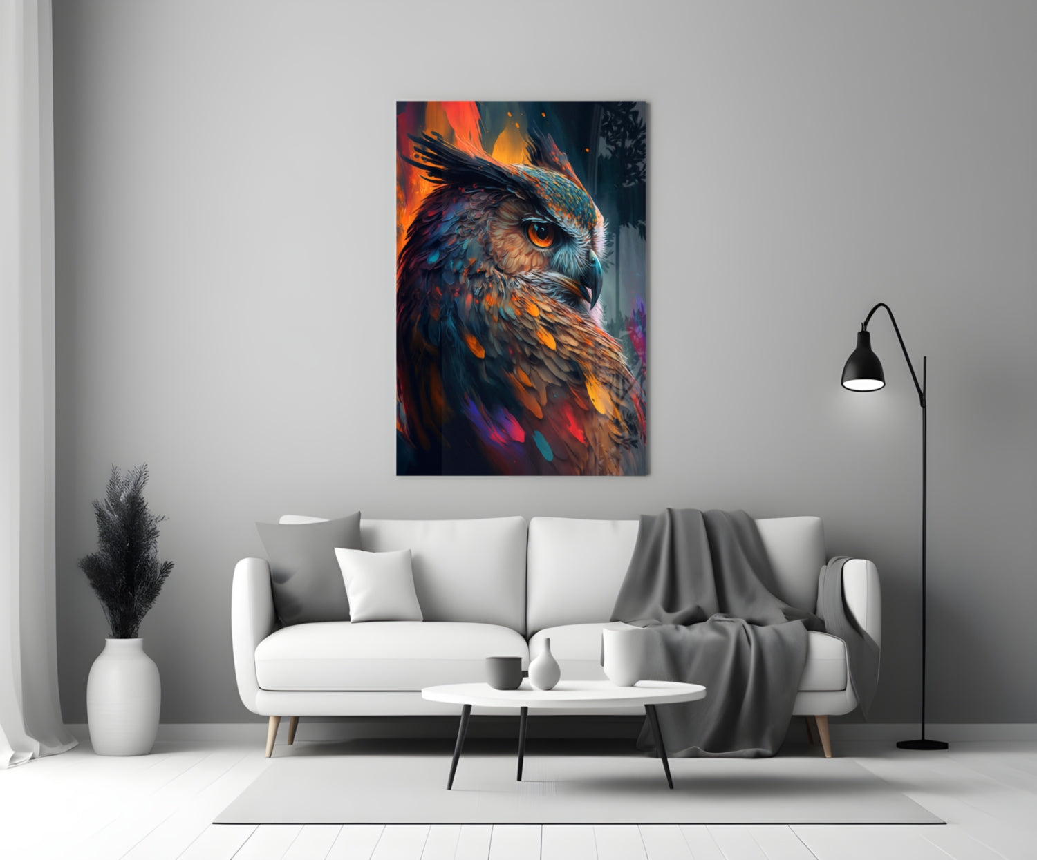 Owl's Eye Glass Wall Art  || Designer Collection | Insigne Art Design.