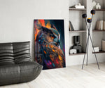 Owl's Eye panel adding editorial drama to a reading nook