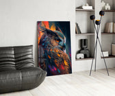 Owl's Eye panel adding editorial drama to a reading nook
