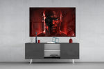 Iconic Michael Jordan panel catching lamp light to reveal its kinetic charge