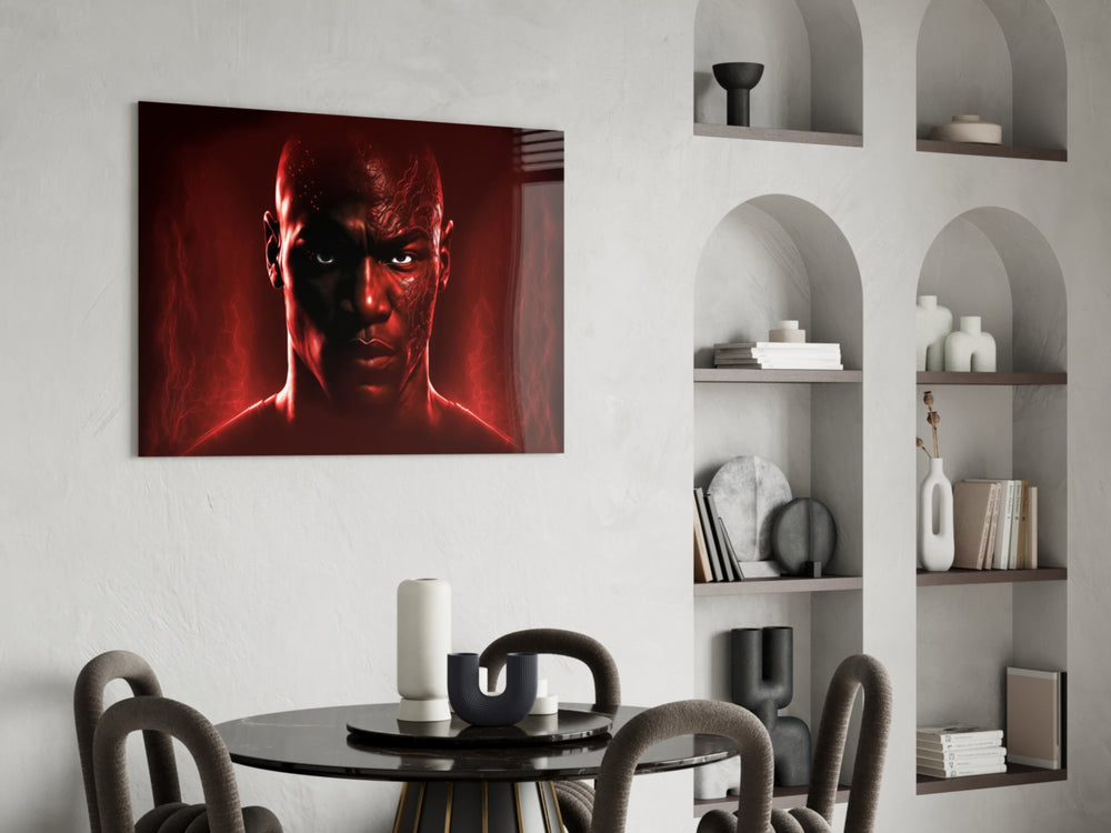 Iconic Michael Jordan panel adding editorial drama to a study