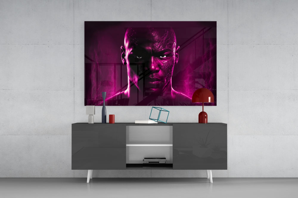 Iconic Michael Jordan panel catching lamp light to reveal its electric pulse