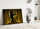 Iconic Michael Jordan close-up showing gilded glow and molten gold currents