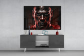 Iconic Michael Jordan panel catching lamp light to reveal its kinetic gravity