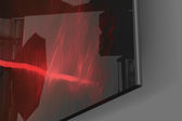 Iconic Michael Jordan artwork anchoring a wall with dark dramatic palette