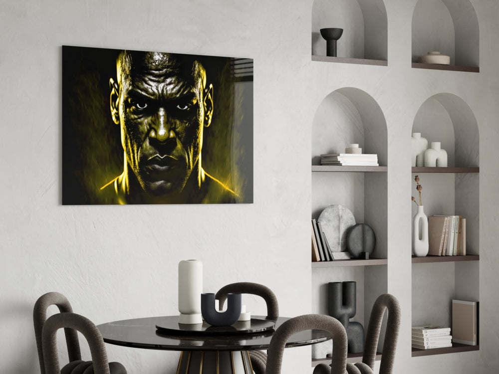 Iconic Michael Jordan panel adding editorial drama to a study