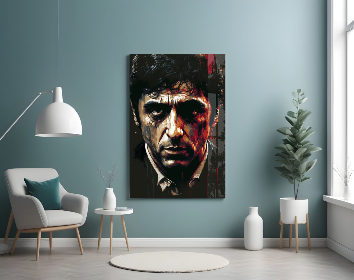 Al Pacino Glass Wall Art  || Designer Collection.