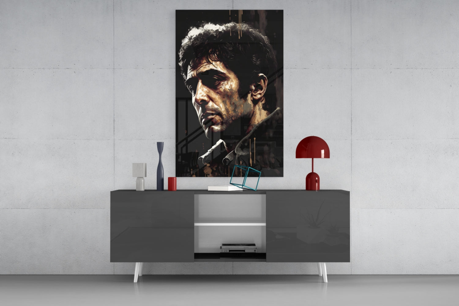 Al Pacino Glass Wall Art  || Designer Collection.