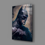 Comic-noir panel bringing solitary gravity to a contemporary home theater
