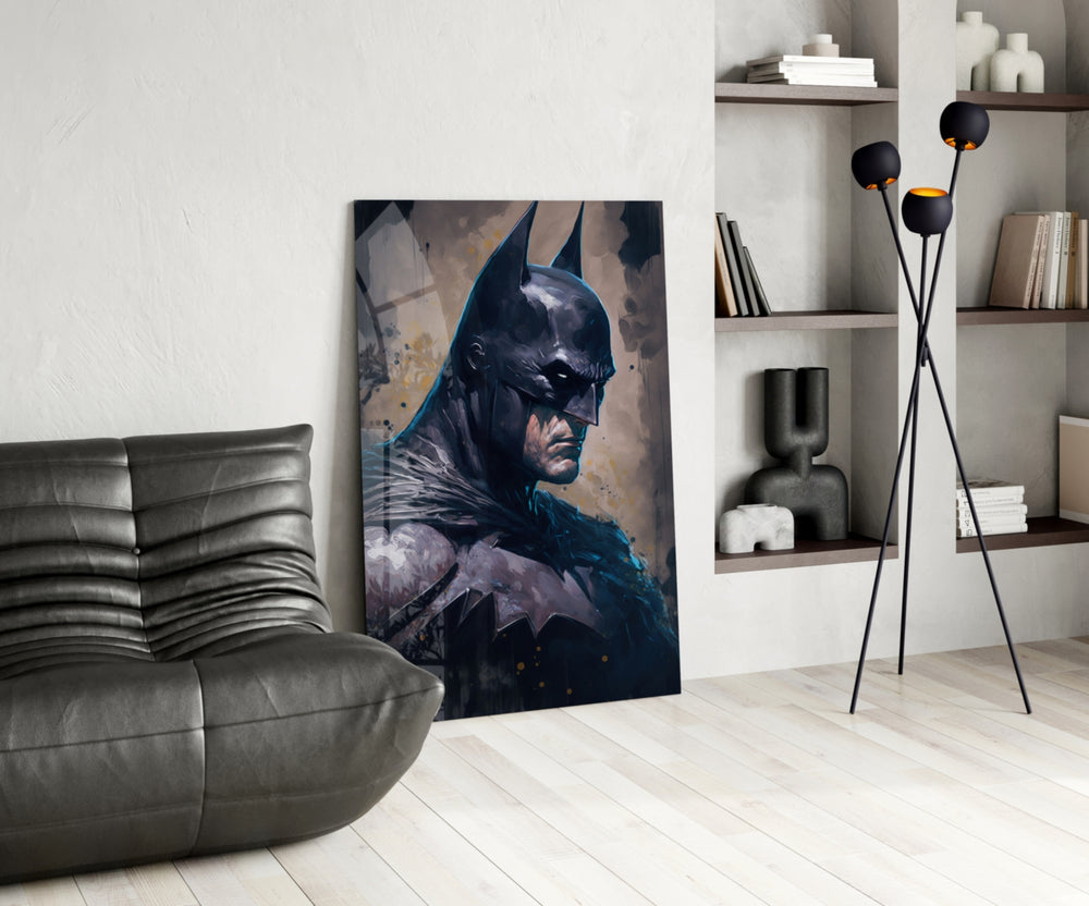 Batman panel adding editorial drama to a games room