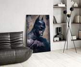 Batman panel adding editorial drama to a games room