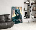 Batman panel adding editorial drama to a games room