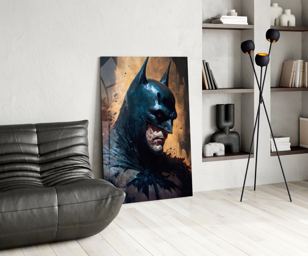 Batman panel adding editorial drama to a games room