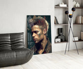 Tyler Durden panel adding editorial drama to a games corner