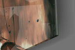 Tyler Durden artwork anchoring a wall with warm dramatic palette