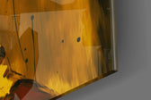 Tyler Durden artwork anchoring a wall with warm vibrant palette