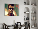 Tyler Durden panel adding editorial drama to a games corner