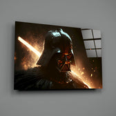 Cinematic-portrait panel bringing smoldering gravity to a contemporary man cave