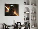 Darth Vader panel adding editorial drama to a study