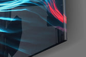 Darth Vader artwork anchoring a wall with bold dramatic palette