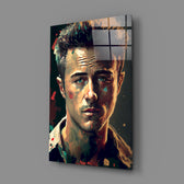 Cinematic-portrait panel bringing insomniac gravity to a contemporary home theater