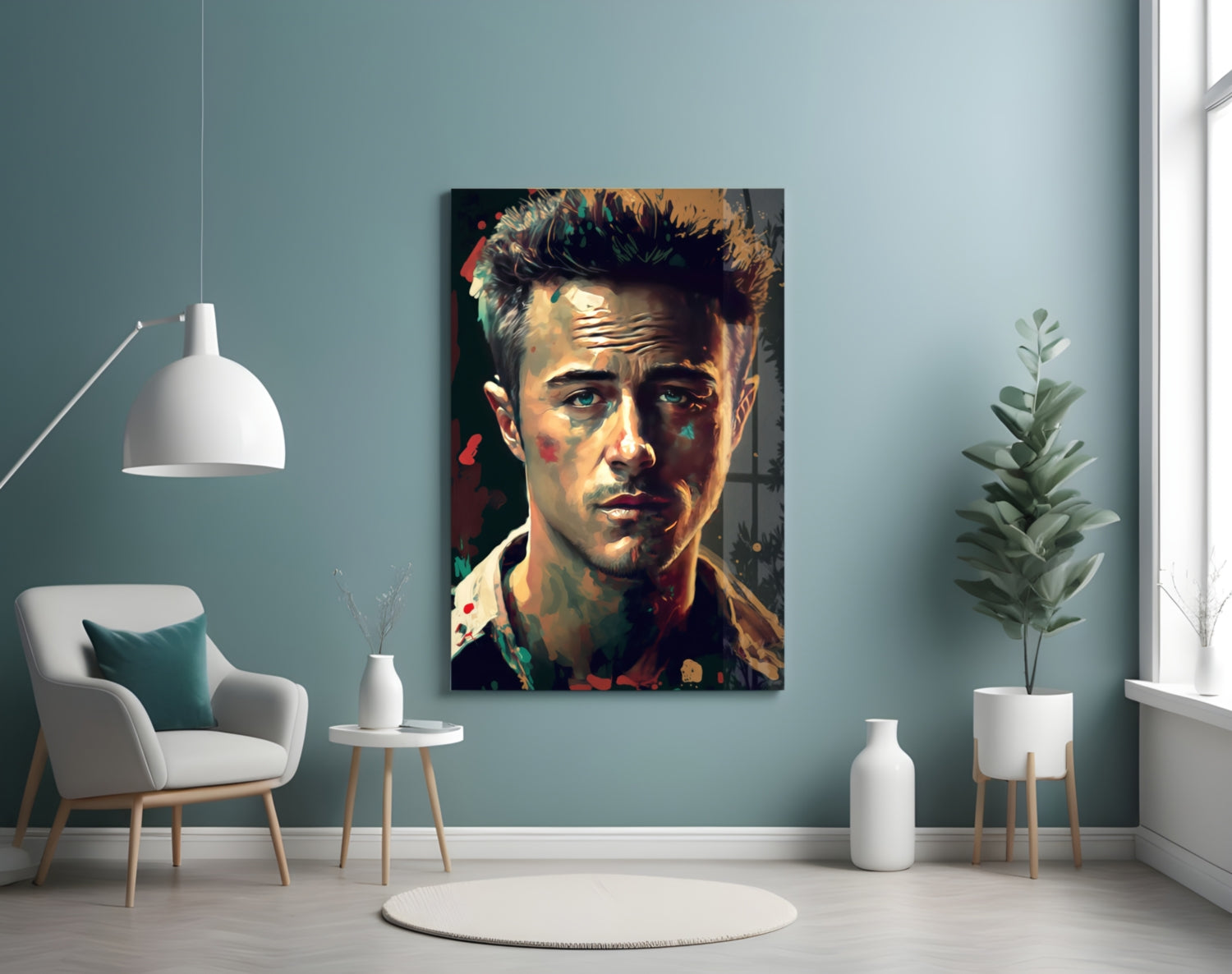 Fight Club - Norton Glass Wall Art  || Designers Collection.