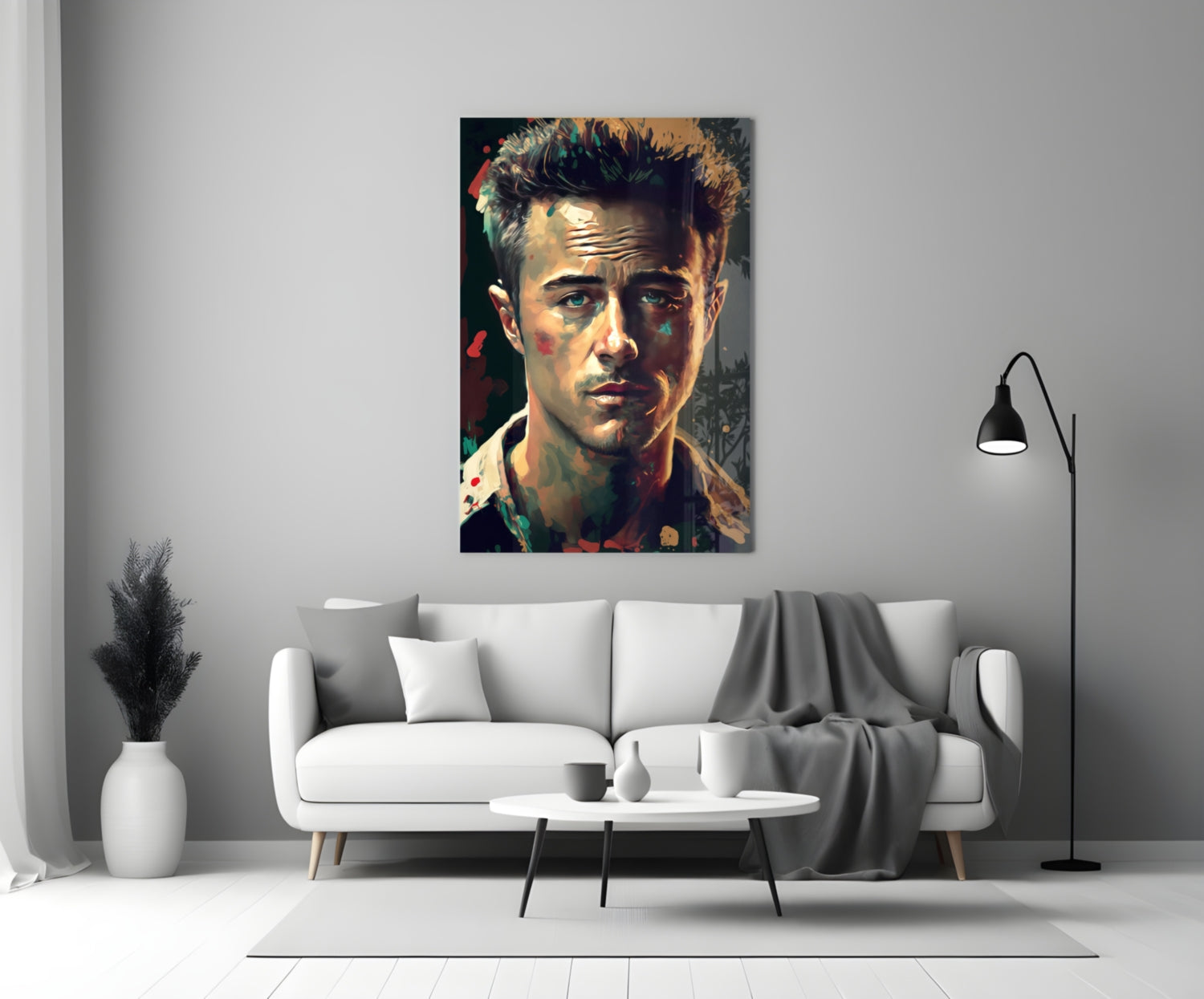 Fight Club - Norton Glass Wall Art  || Designers Collection.