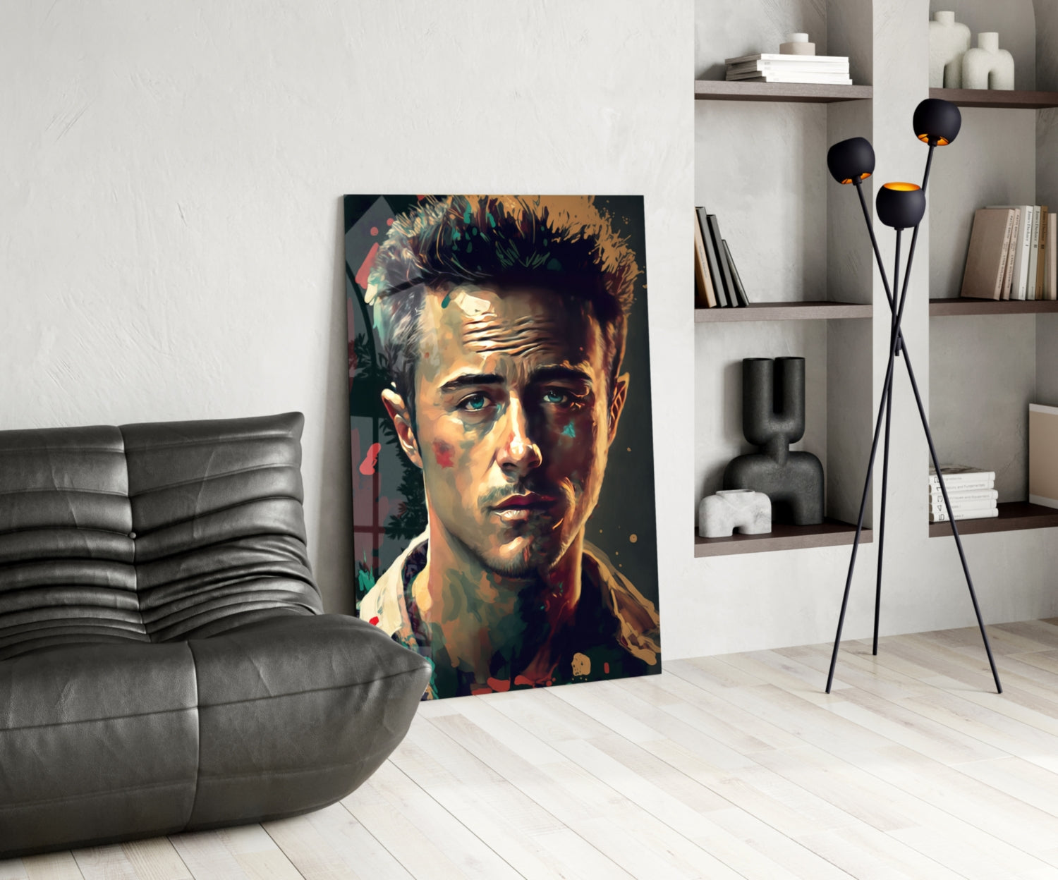 Fight Club - Norton Glass Wall Art  || Designers Collection.