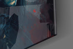 Game of Thrones artwork anchoring a wall with dark dramatic palette