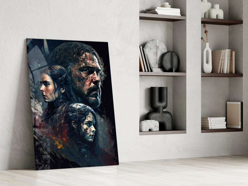 Game of Thrones glass print enhancing a hallway with cinematic mood