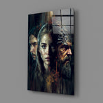 Saga-portrait panel bringing epic gravity to a contemporary home theater