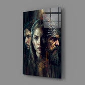 Saga-portrait panel bringing epic gravity to a contemporary home theater