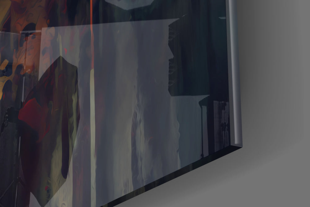 Game of Thrones artwork anchoring a wall with warm dramatic palette