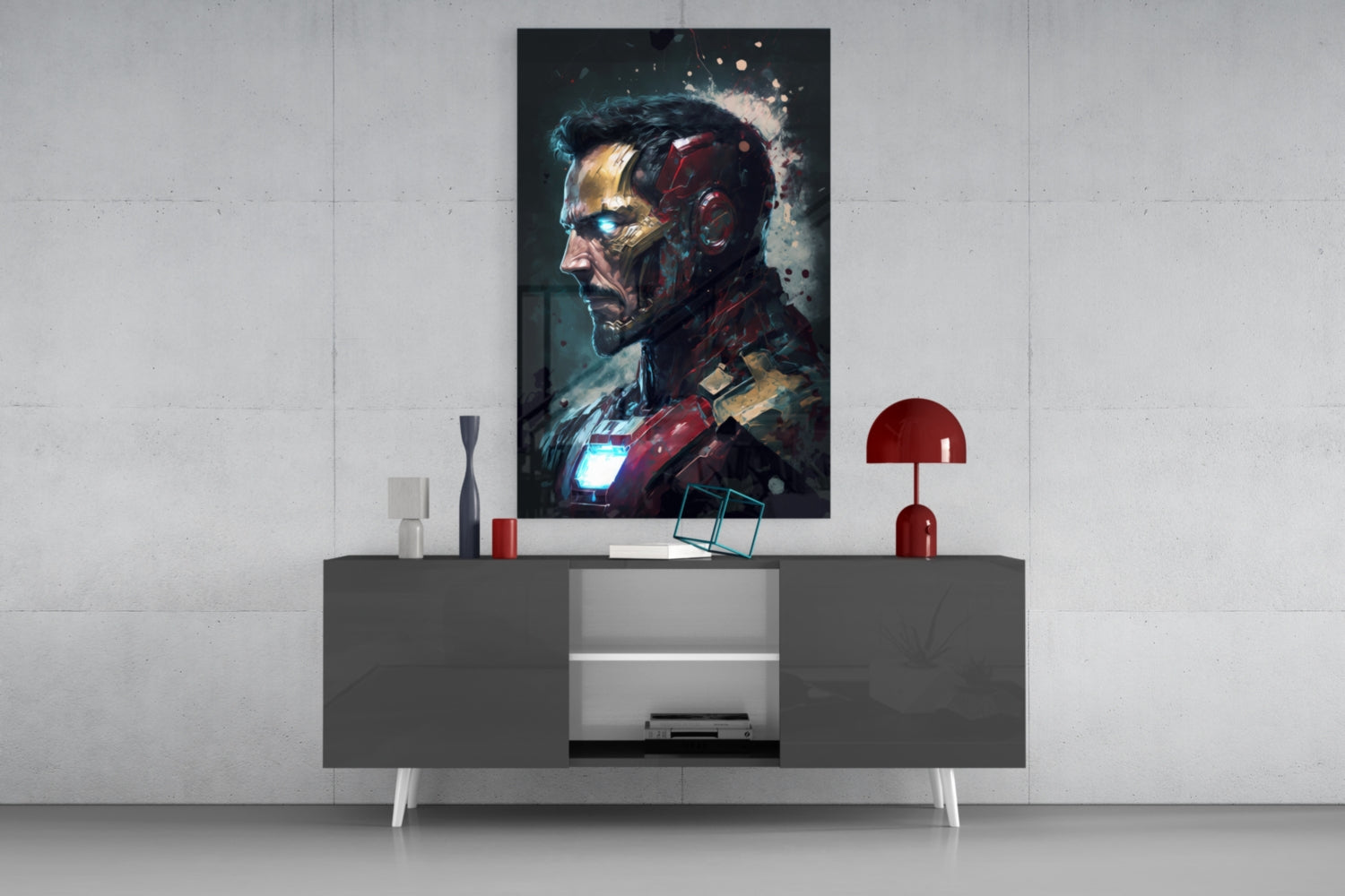 Iron Man Glass Wall Art  || Designer Collection.