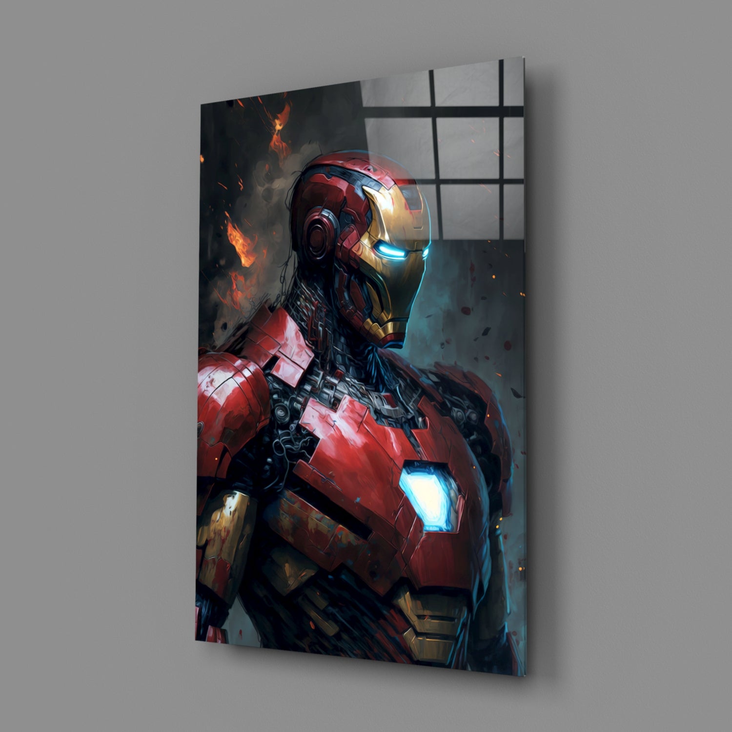 Iron Man Glass Wall Art  || Designer Collection.