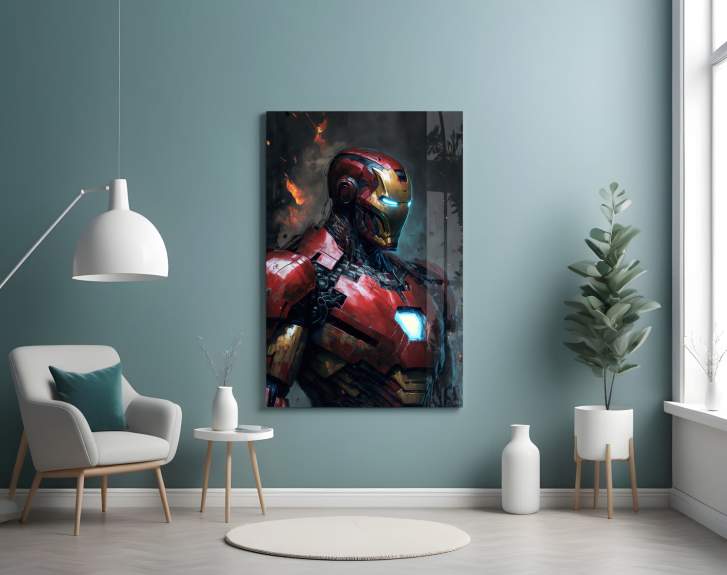 Iron Man Glass Wall Art  || Designer Collection.