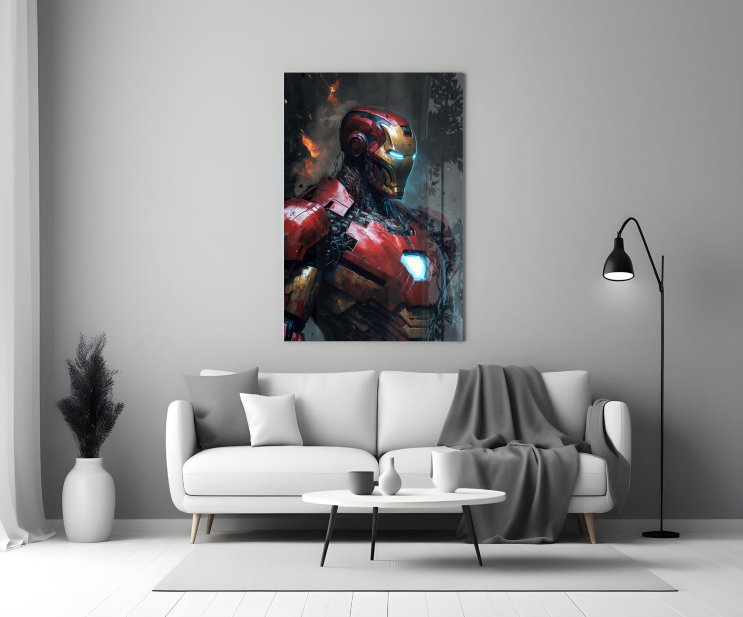 Iron Man Glass Wall Art  || Designer Collection.