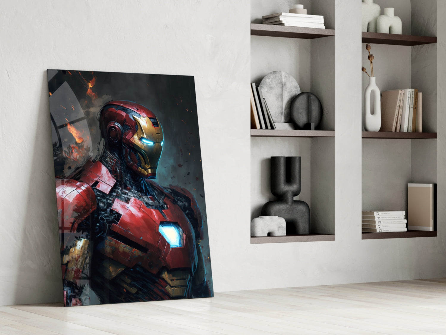Iron Man Glass Wall Art  || Designer Collection.