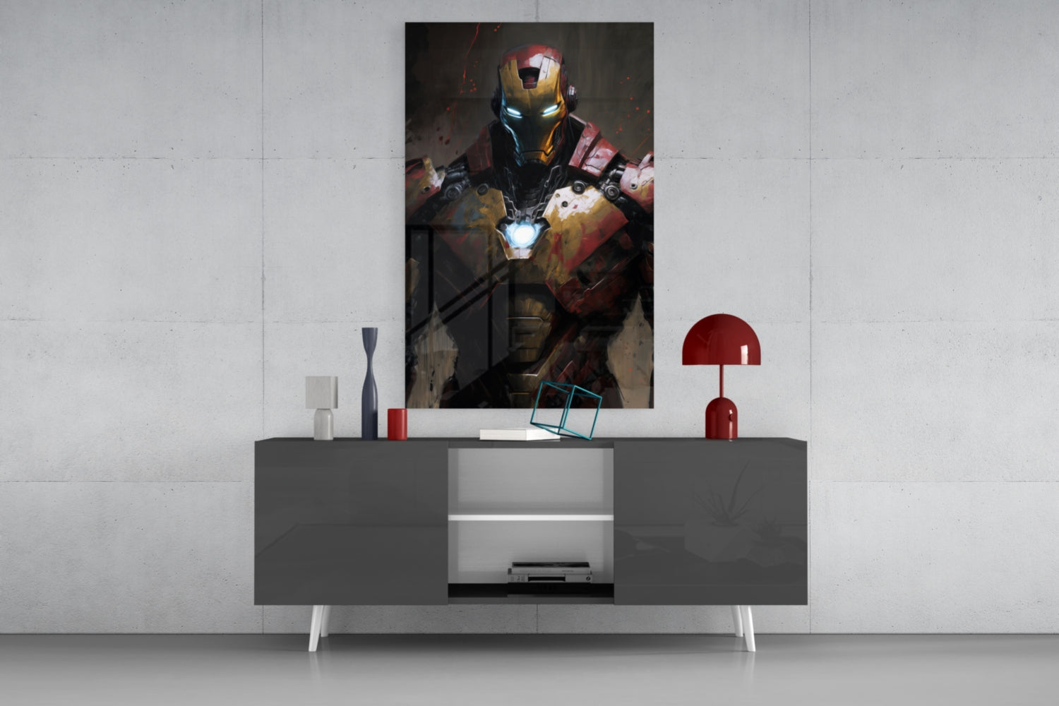 Iron Man Glass Wall Art  || Designer Collection.