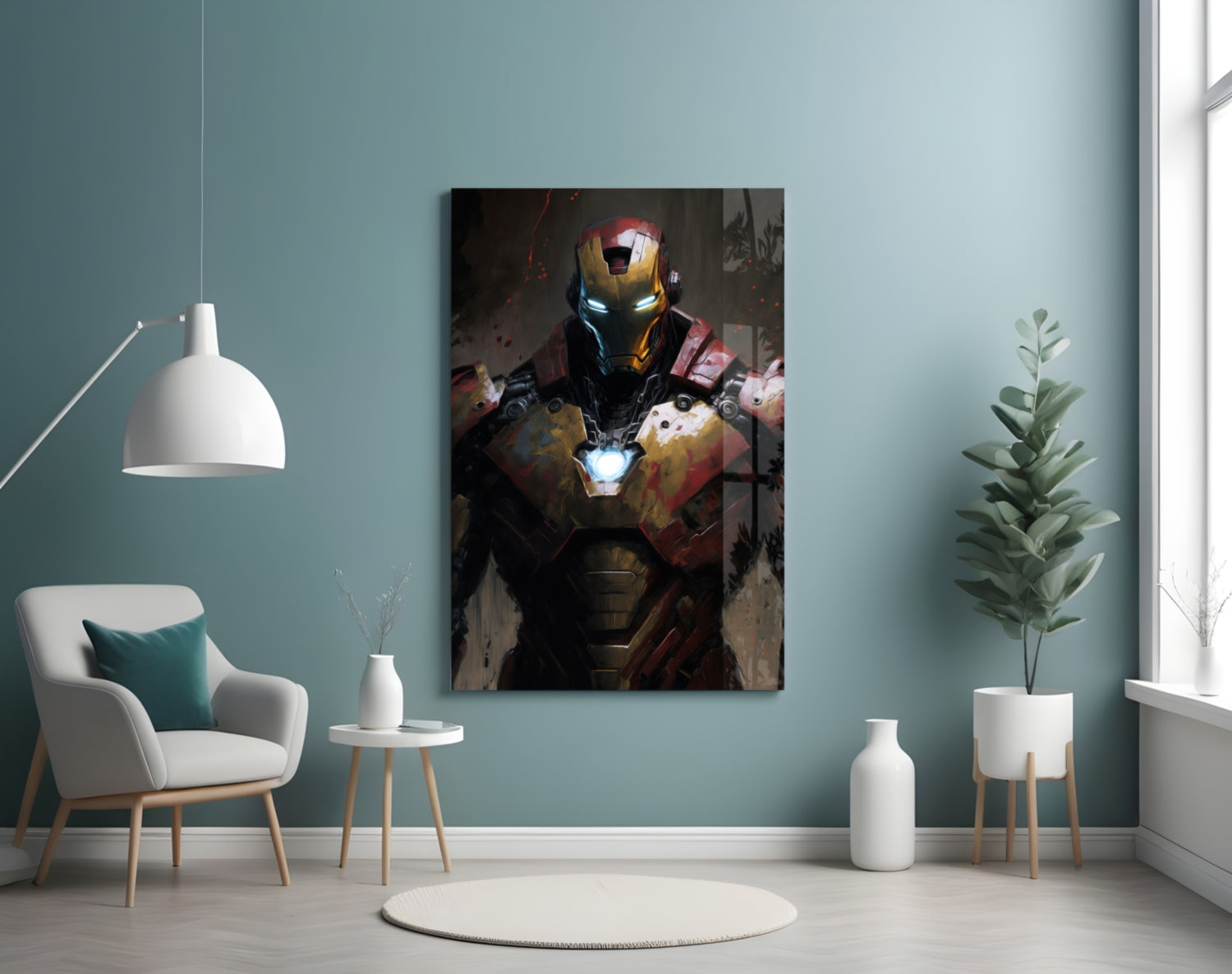 Iron Man Glass Wall Art  || Designer Collection.