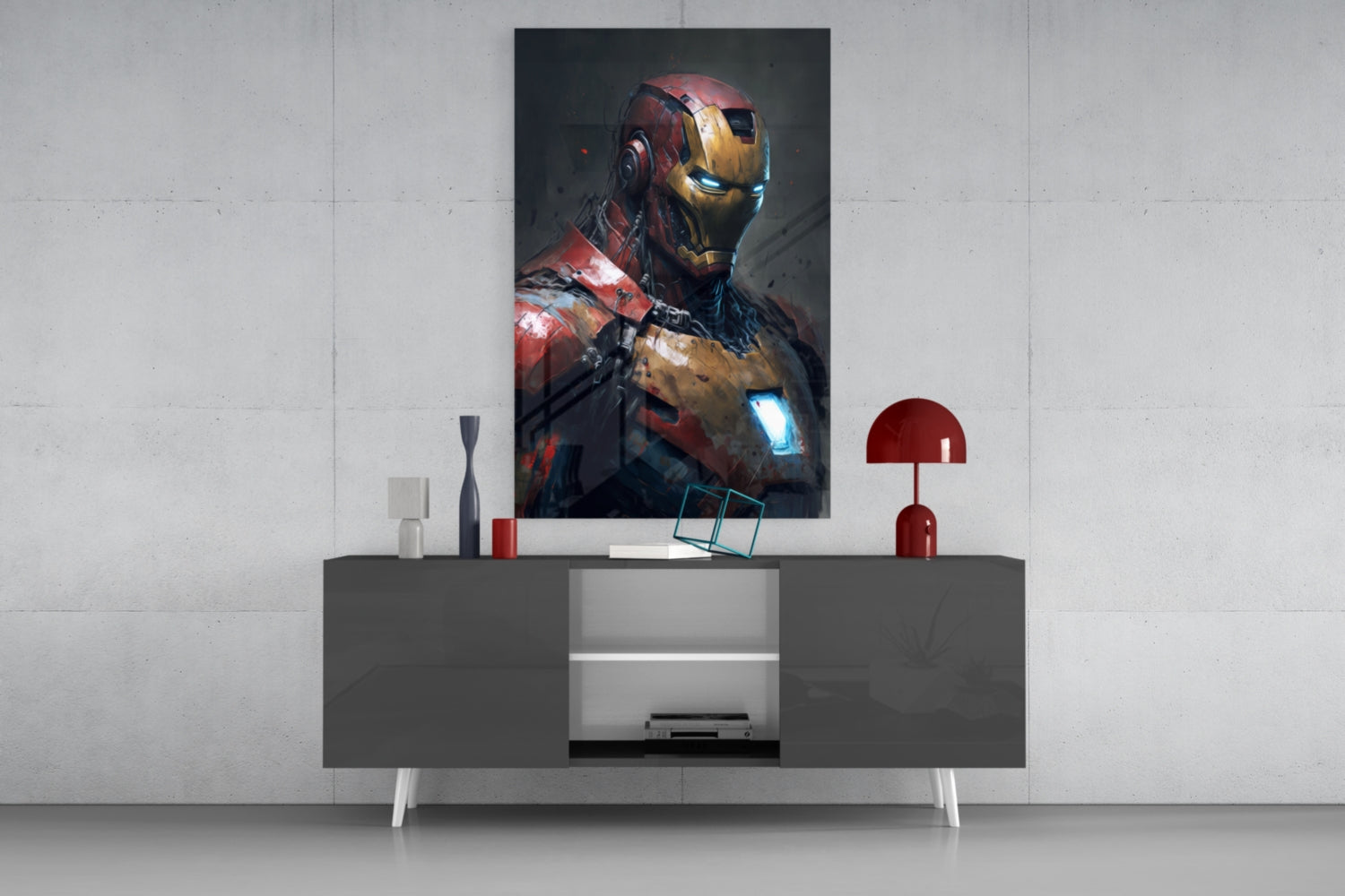 Iron Man Glass Wall Art  || Designer Collection.
