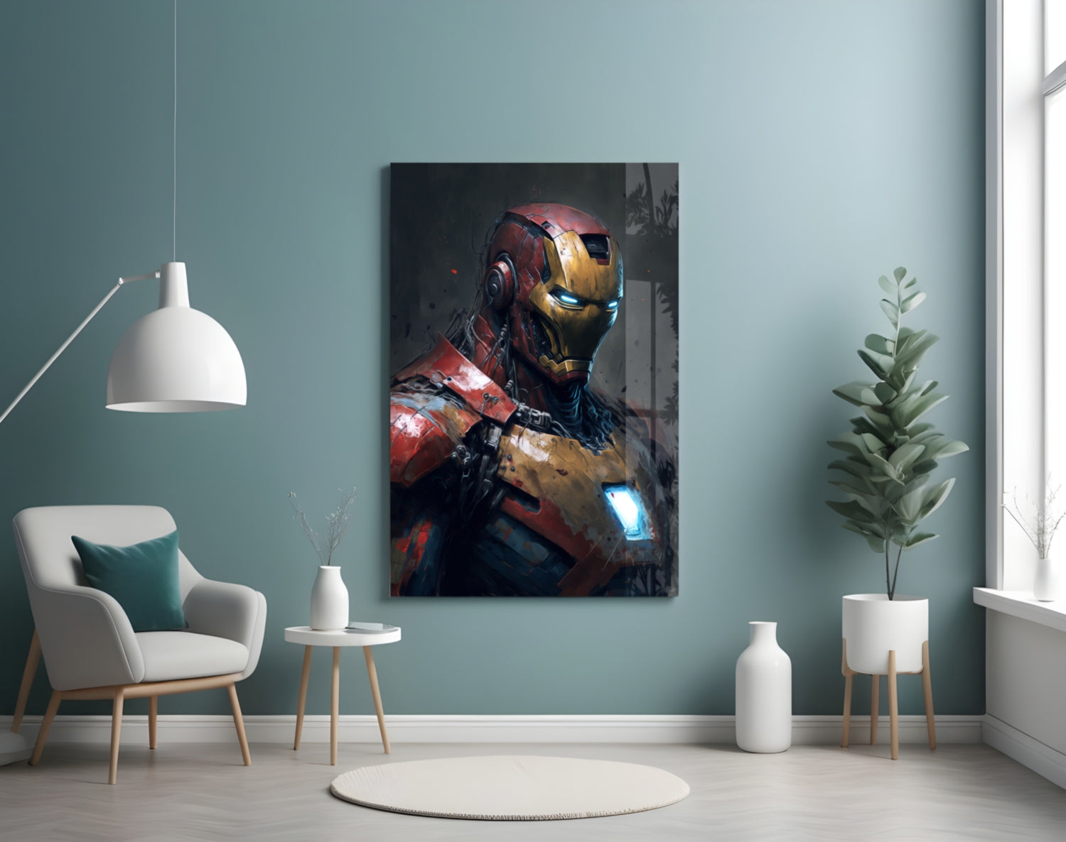 Iron Man Glass Wall Art  || Designer Collection.
