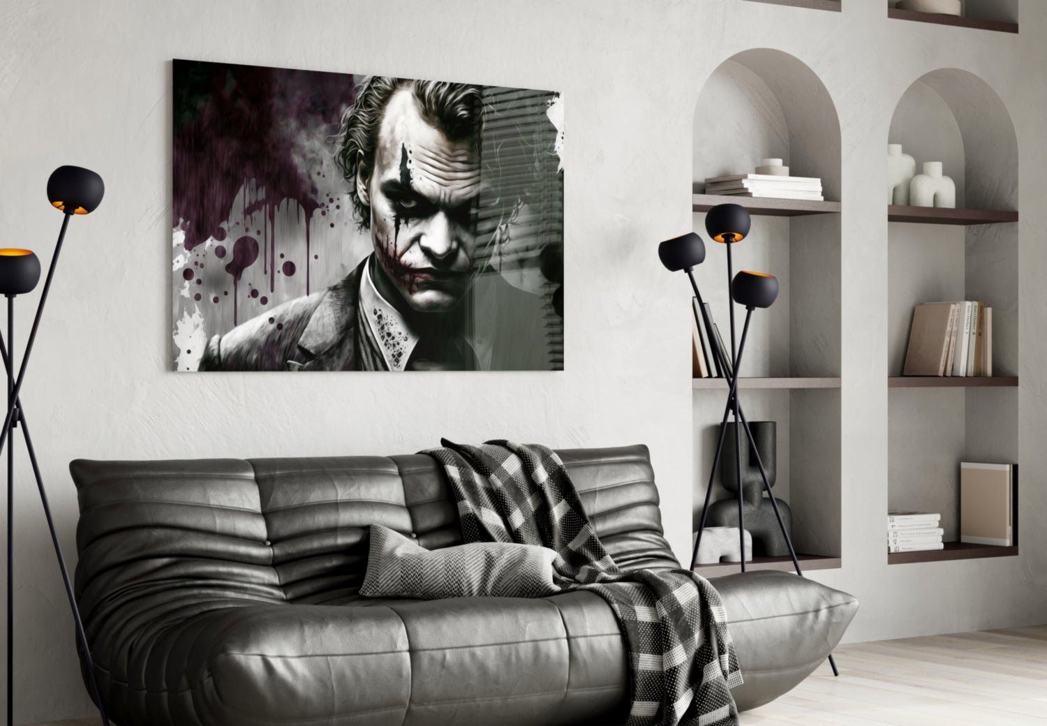 Joker Glass Wall Art  || Designer Collection.