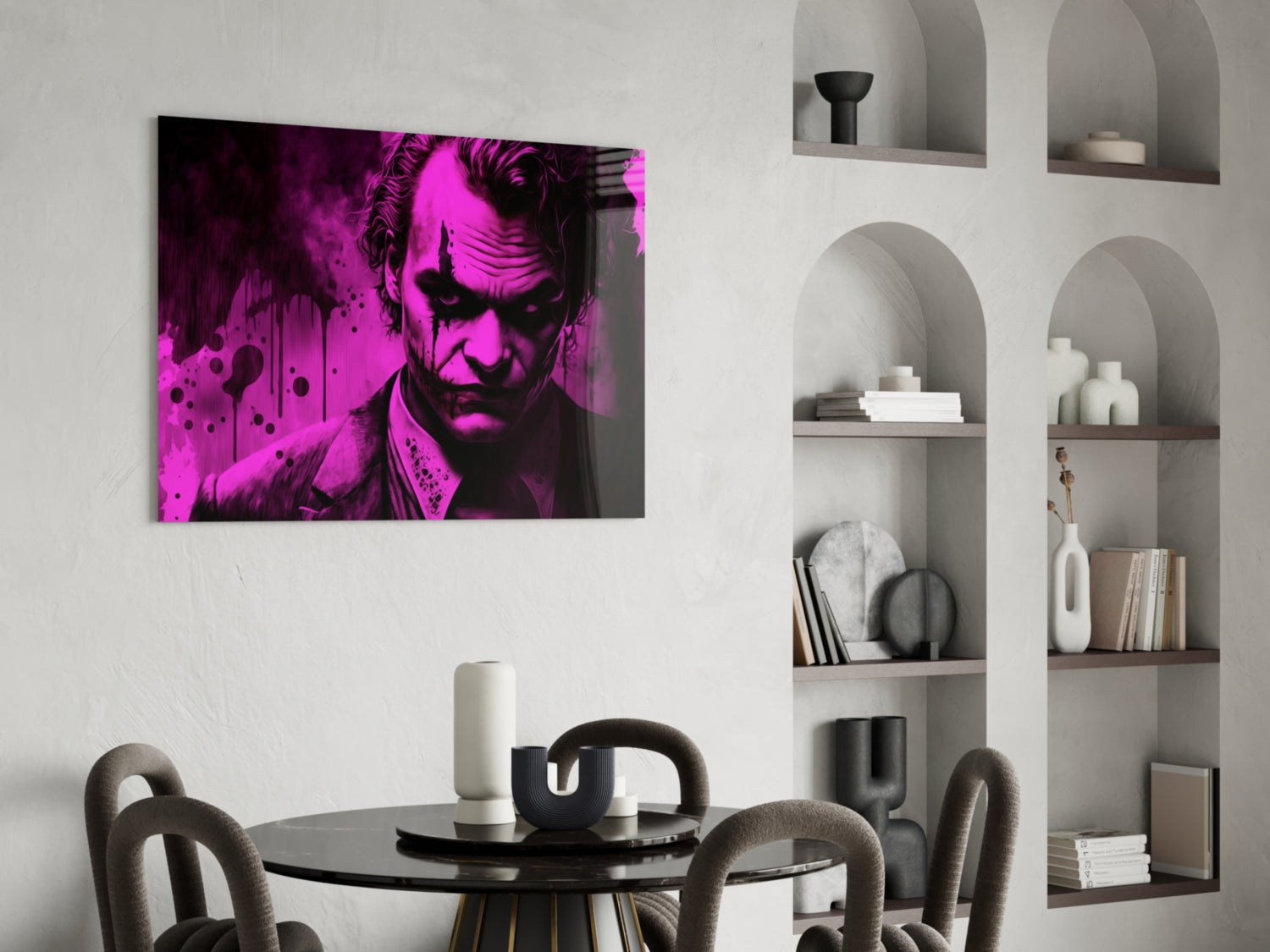 Joker Glass Wall Art  || Designer Collection.