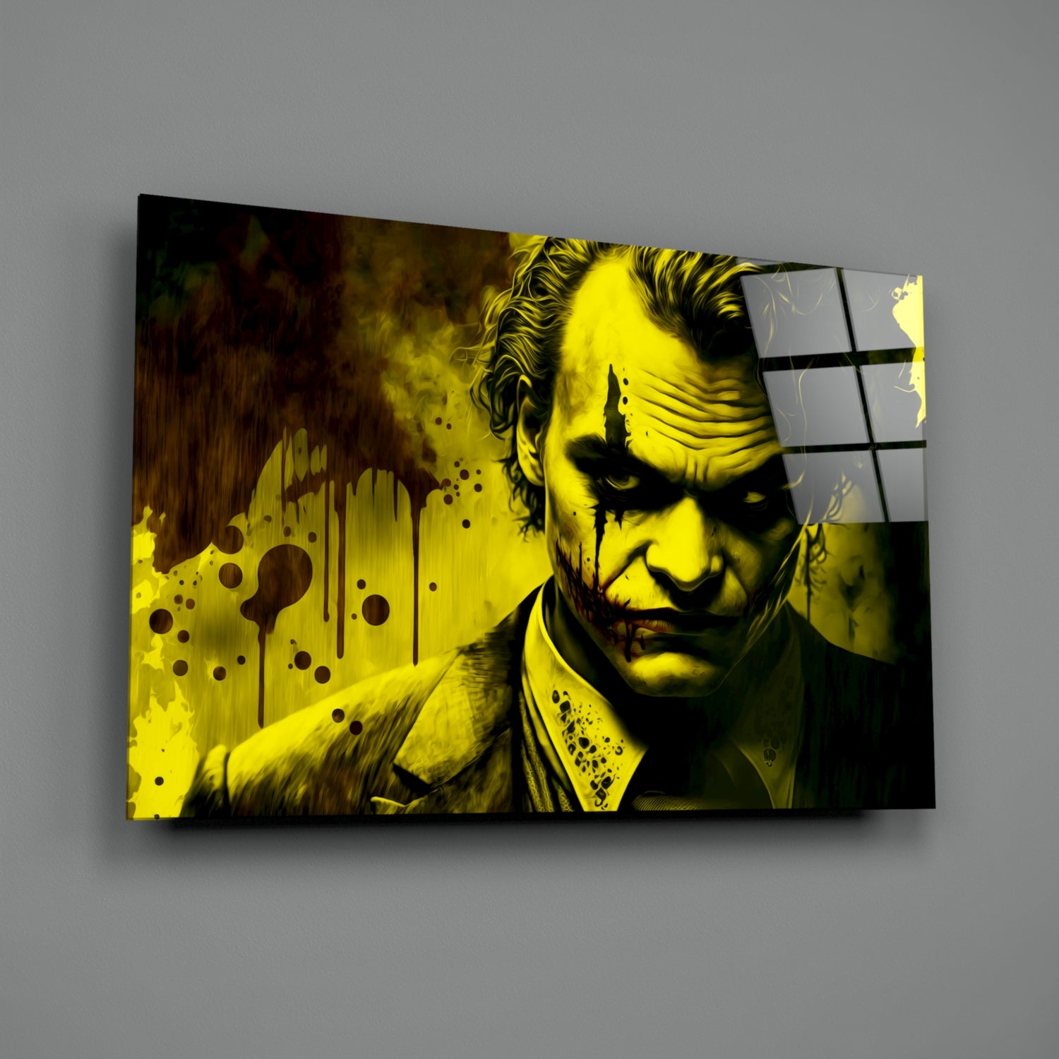 Joker Glass Wall Art  || Designer Collection.