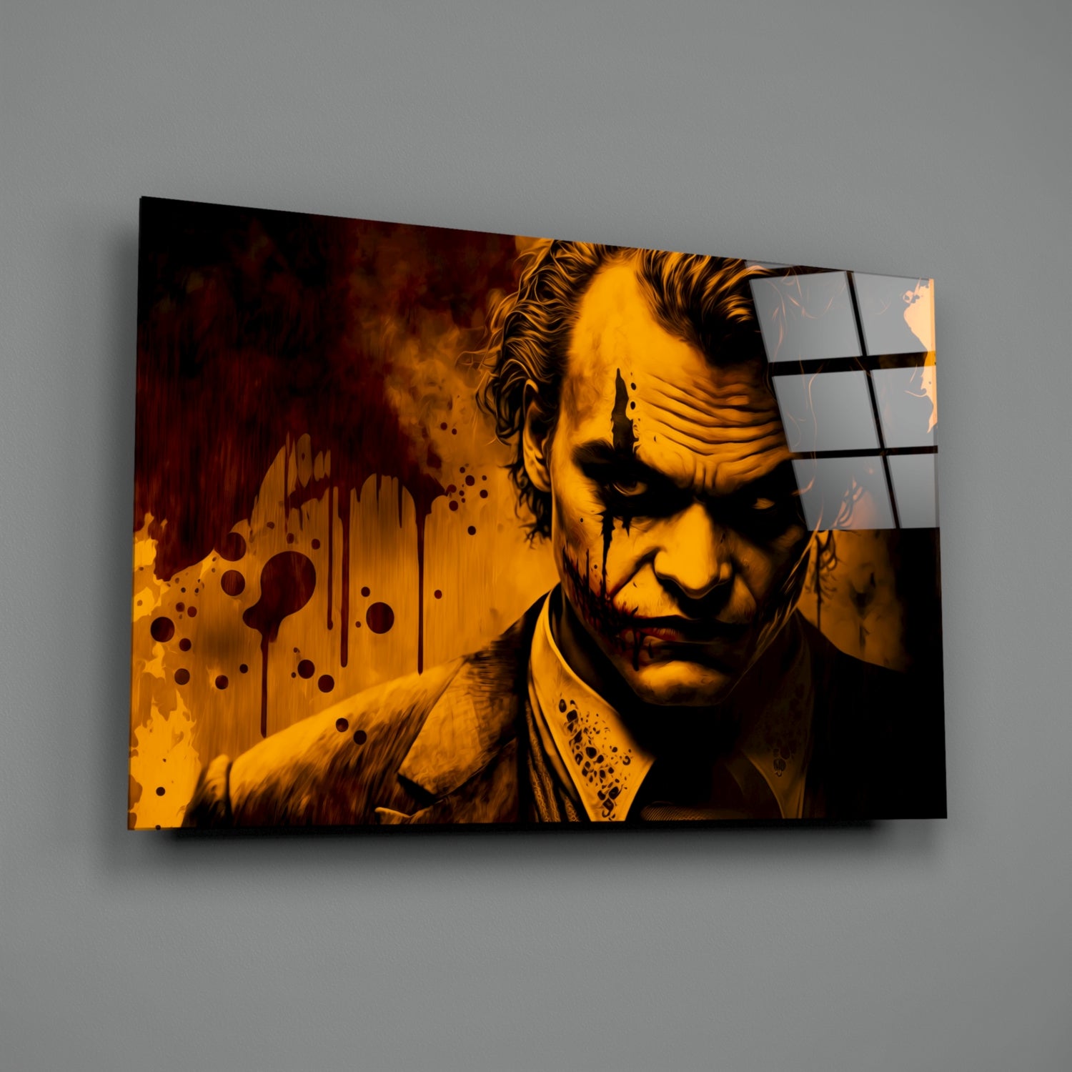 Joker Glass Wall Art  || Designer Collection.